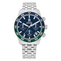 Tommy Hilfiger Lance Ανδρικό Ρολόι Χρονογράφος 41mm με Ασημί Μεταλλικό Μπρασελέ 1792185